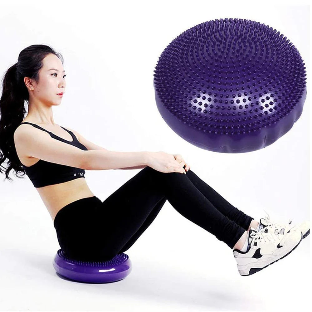 Inflatable Yoga Balls Massage Pad for Wobble Balance Fitness Exercise Training