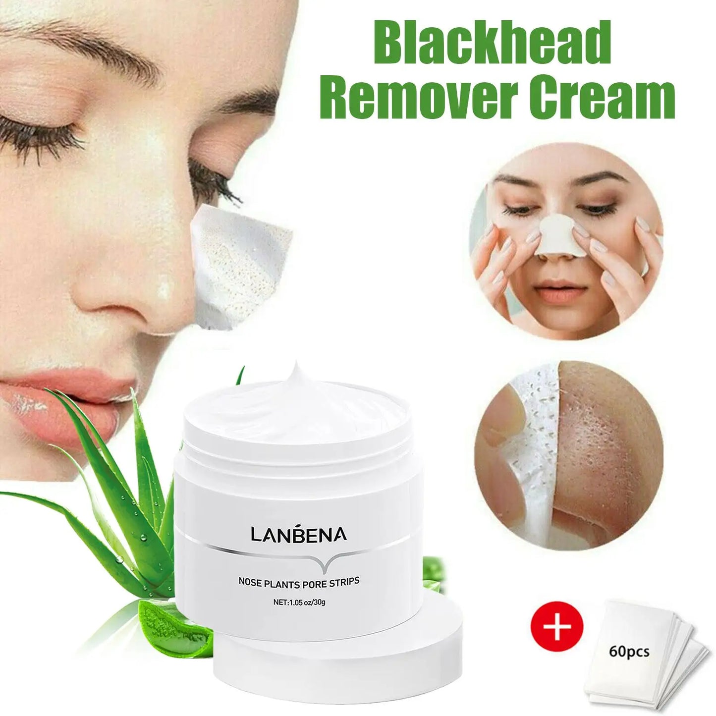 LANBENA Blackhead Remover Nose Mask Pore Strip Tearing Patch Care Skin Nasal Deep Peeling Deaning Treatment Acne Black Mask R8P9