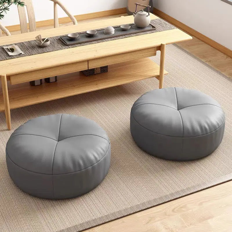 2024 Japanese Seat Cushion Tatami Lazy Sofa Cushion Leather Mat Bedroom Soft Stool Balcony Bay Window Cushion Meditation Pillow