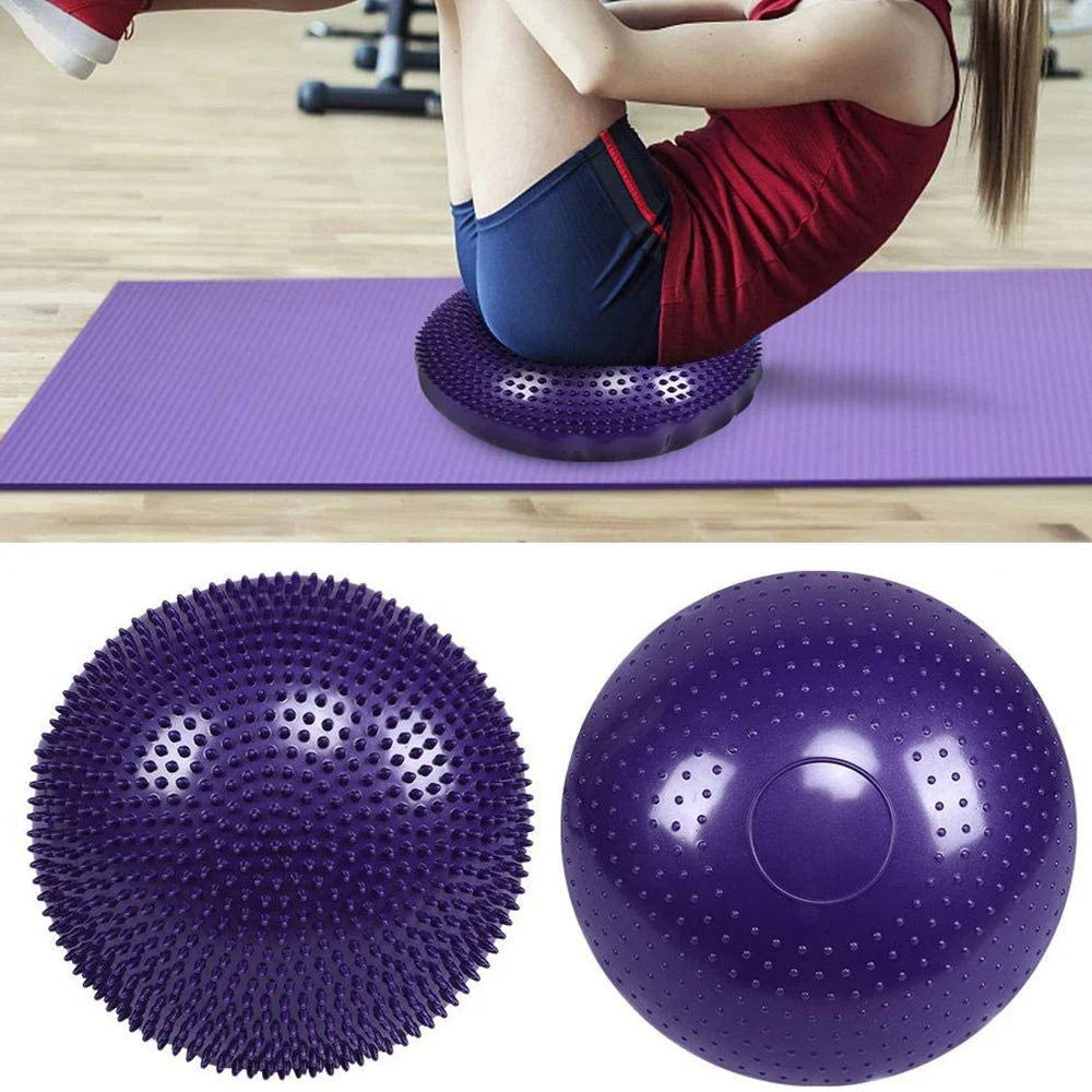 Inflatable Yoga Balls Massage Pad for Wobble Balance Fitness Exercise Training