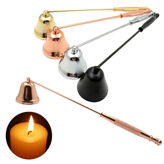 Bell Shaped Scented Candle Snuffer Wedding Candle Fire Extinguisher Stainless Steel Candles Wick Trimmer Oil Lamp Scissor Cutter