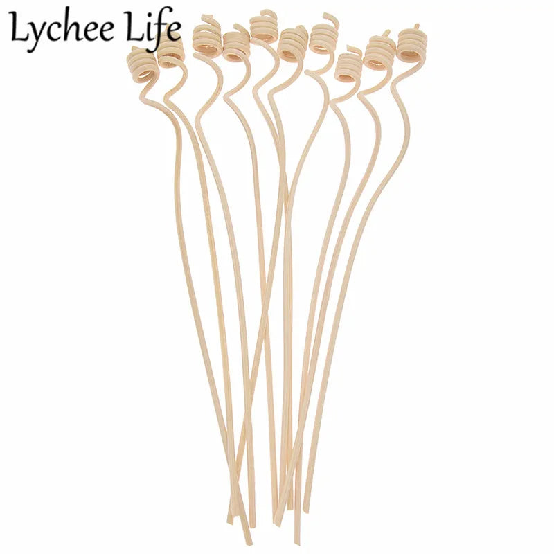 10pcs Reed Diffuser Replacement Stick Wood Rattan Reeds Through Flowers Diffusers Accessories Modern DIY Home Decor