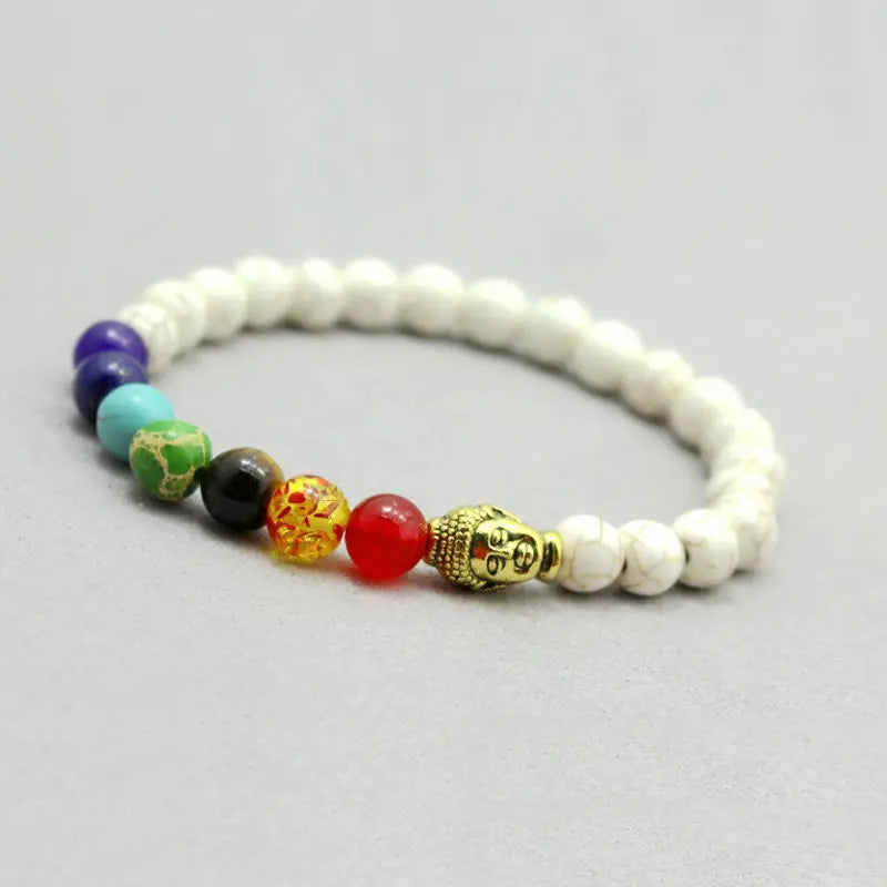 7 Chakra Bracelets & Bangles Men Lava Healing Balance Reiki Buddha Prayer Natural Stone Beaded Yoga Chackra Bracelet for Women