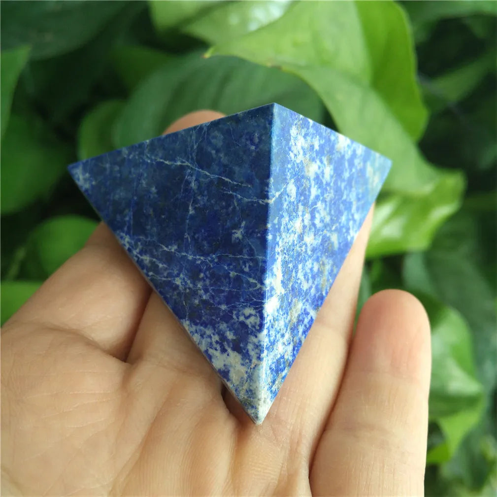 Lapislazuli Tetrahedron Pyramid Stone Stones Crystals Pyramide Wicca Cristal Islande Pierre Naturelle Cristaux Healing Home