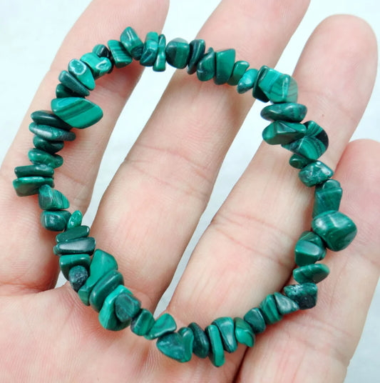 Natural Stone malachite  lapis  tiger eye Bracelets Charm 7 Chakra Reiki Healing Crystals Chips Single Strand Women Bracelet