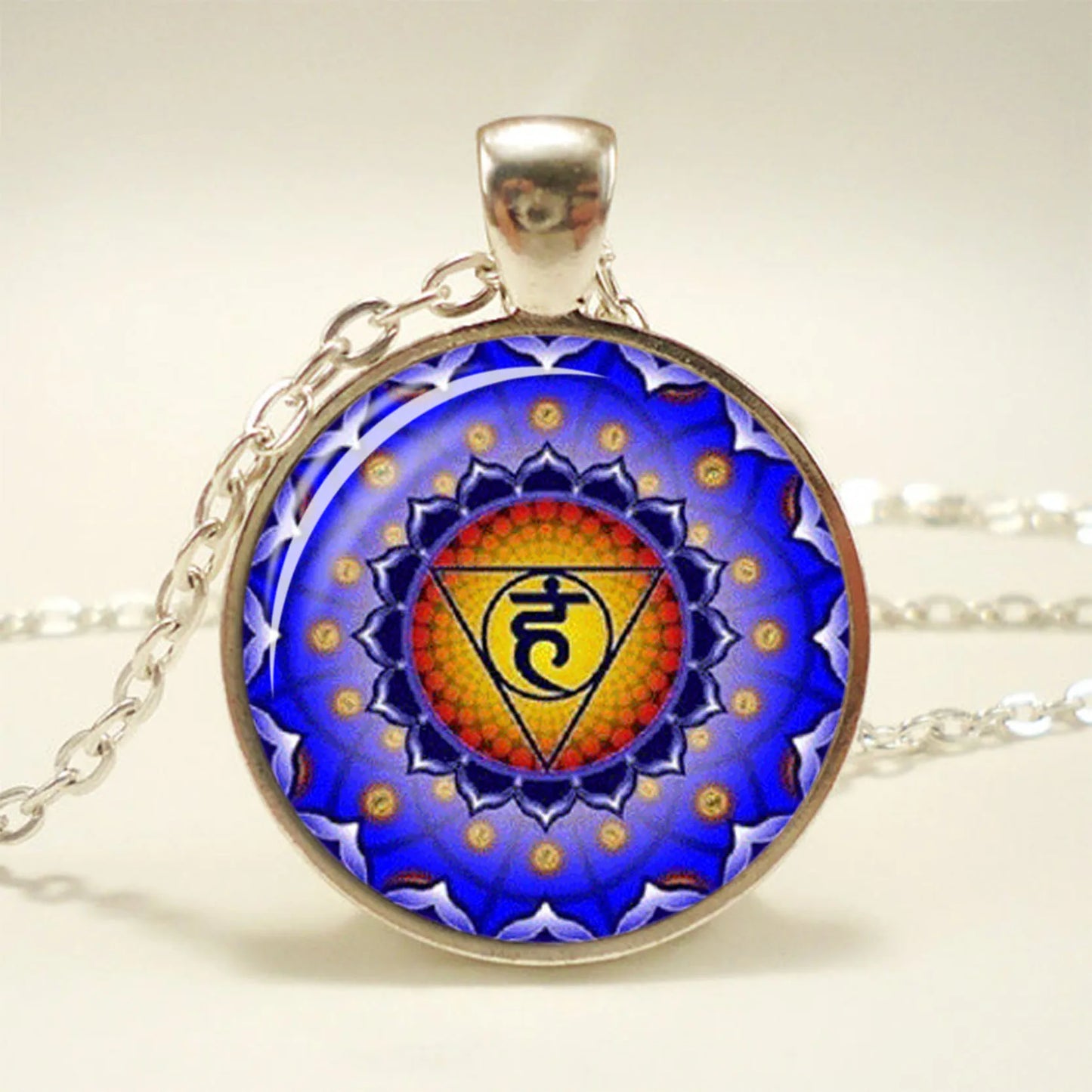 7 Chakra Reiki Healing Necklace Buddha Yoga Meditation Pendant Spiritual Om Symbol Indian Jewelry Chain Statement Hope Necklace