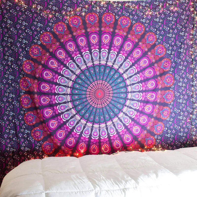 New Indian Mandala Tapestry Hippie Home Decorative Wall Hanging Bohemia Beach Mat Yoga Mat Bedspread Table Cloth 210x148CM