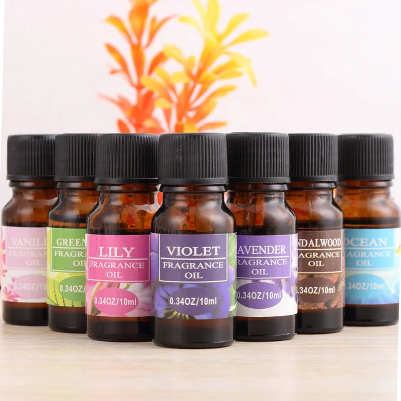 10ml Pure Natural Essential Oils Aromatherapy Diffusers Essential Oils Air Freshening Organic Body Relieve Stress Massager TSLM1