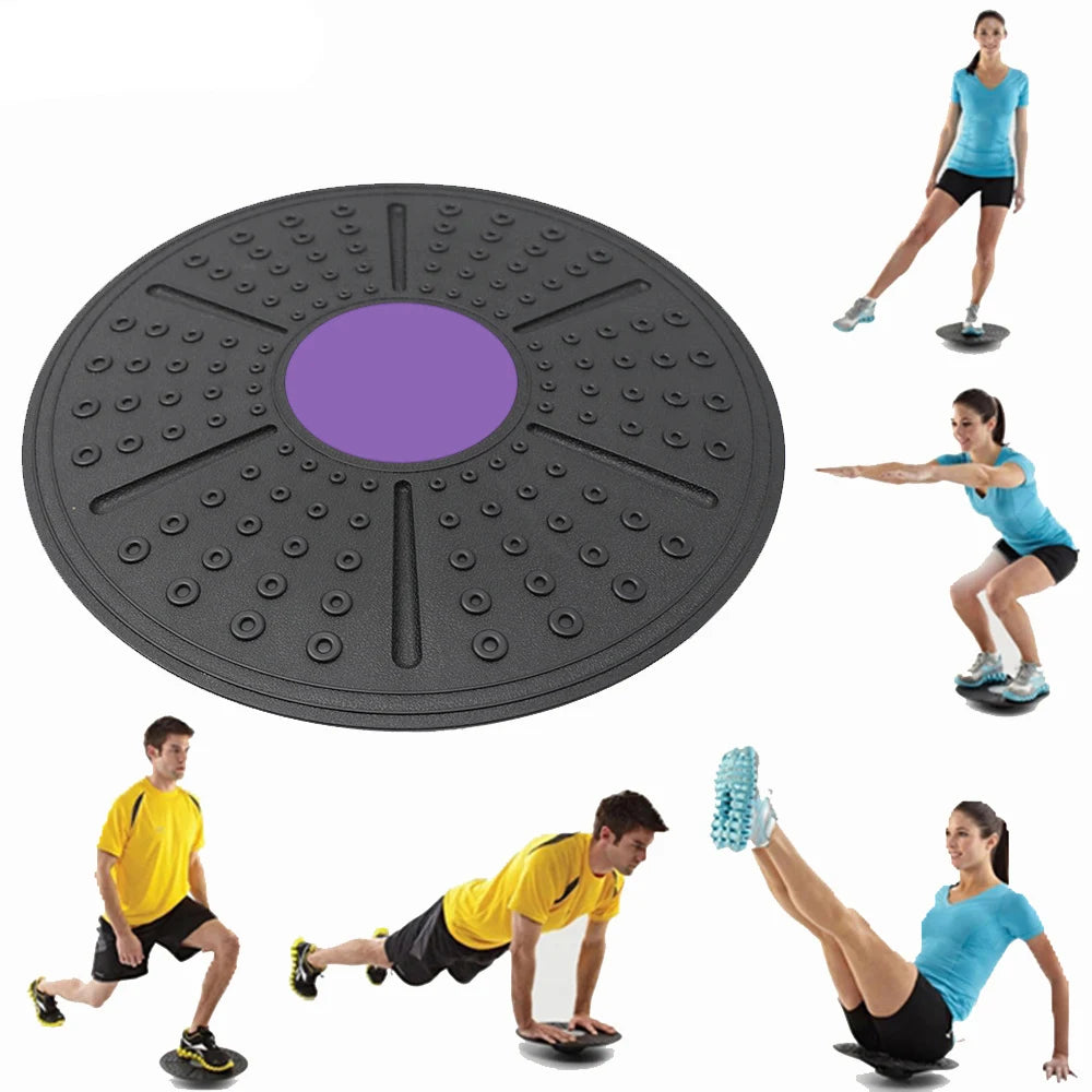 Yoga Balance Board Wobble Plates Stability Disc for Fitness Rotation, Gym Waist Twisting Exercise