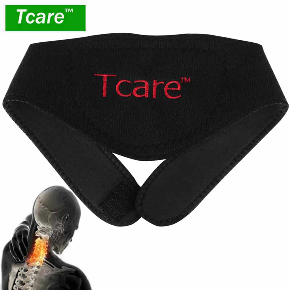 Tcare 1 PC Health Care Neck Support Massager Tourmaline Self-heating Neck Belt Protection Spontaneous Heating Belt Body Massager
