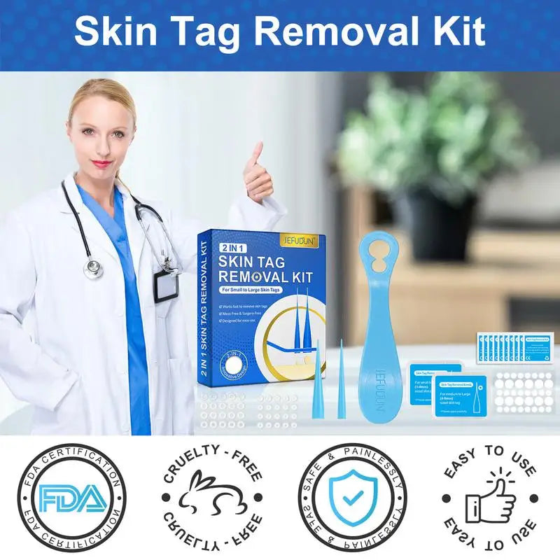 Skin Mole Wart Remover Skin Care Tool For Safe Mole Stain Wart Removal Face Care Beauty Tools Skin Tag Wart Removal Kit Cleaning