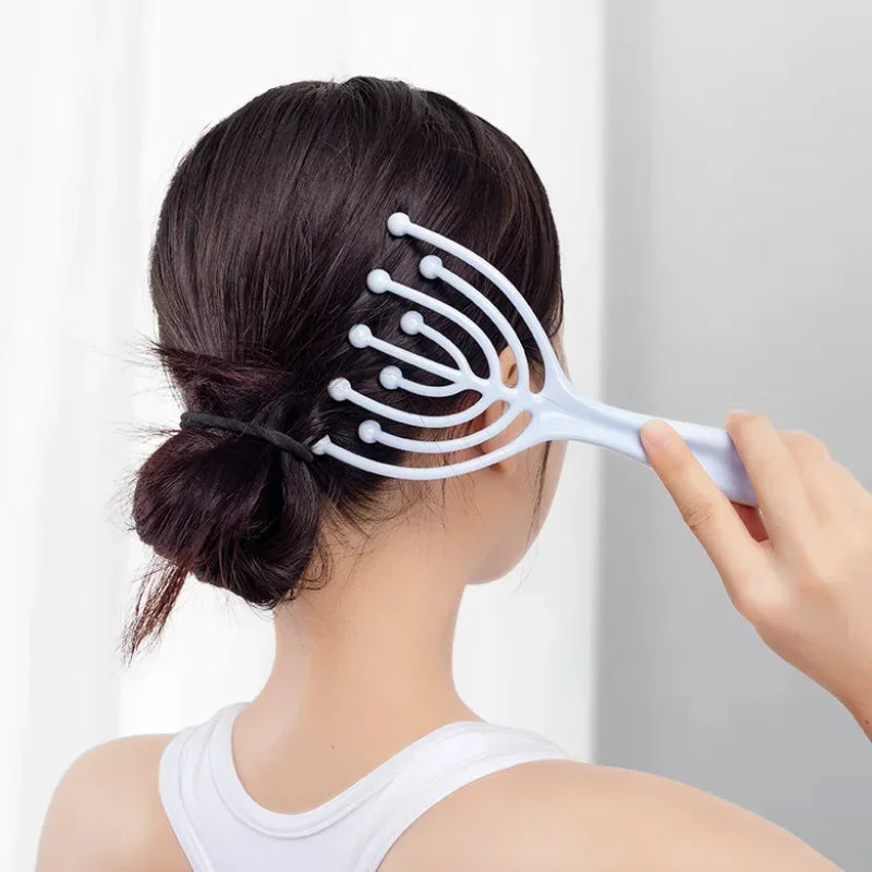 9/5 Claws Head Massger Relieve Migraine Hand Held Hair Stress Relief Aid Relaxation Scalp Massage Roller for Hair Growth