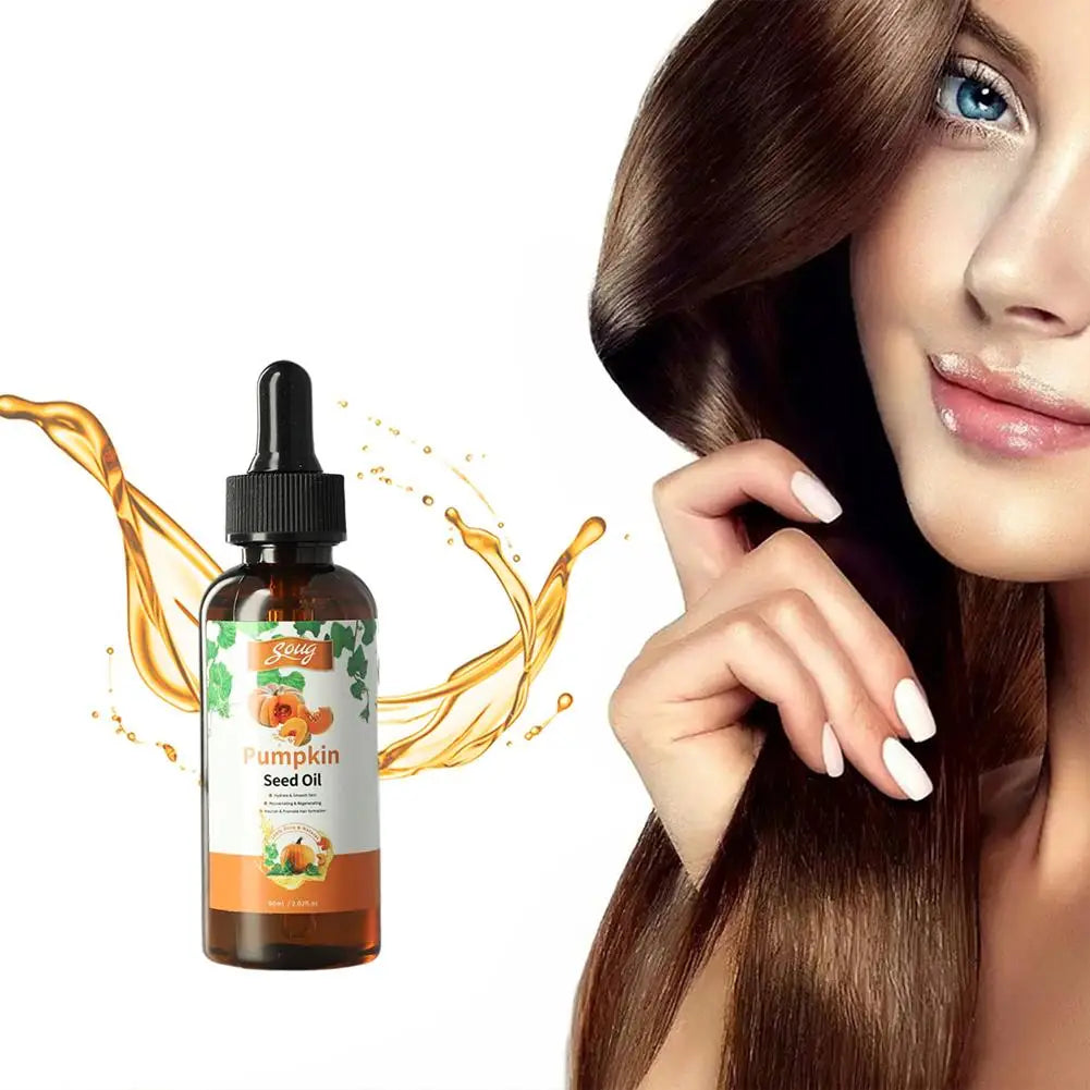 Effective Pumpkin Seed Oil Oil Prevent Hair Loss Body Skin Nourishing Scalp Massage Natural Ingredient Hair Care