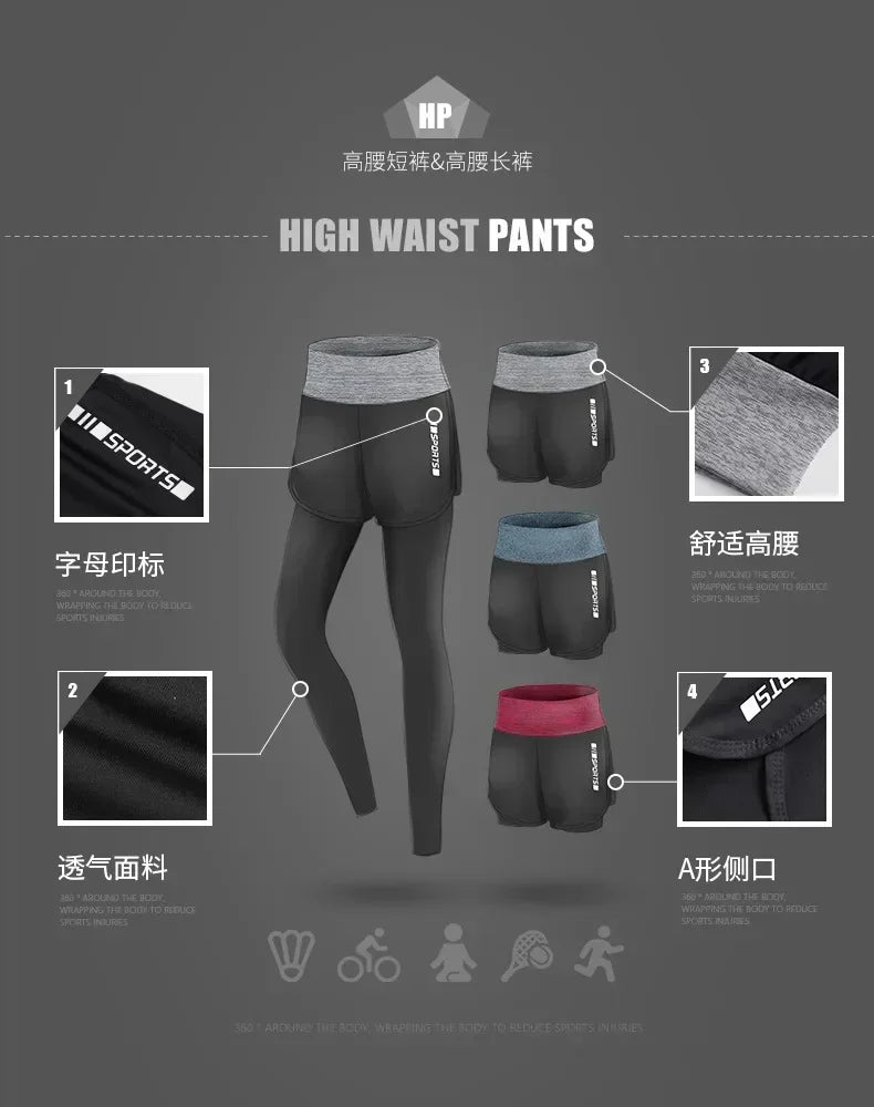 Sports Set Women's Gym Running Casual Set Fashion Spring and Autumn Yoga Dress sport  gym set women workout clothes for women