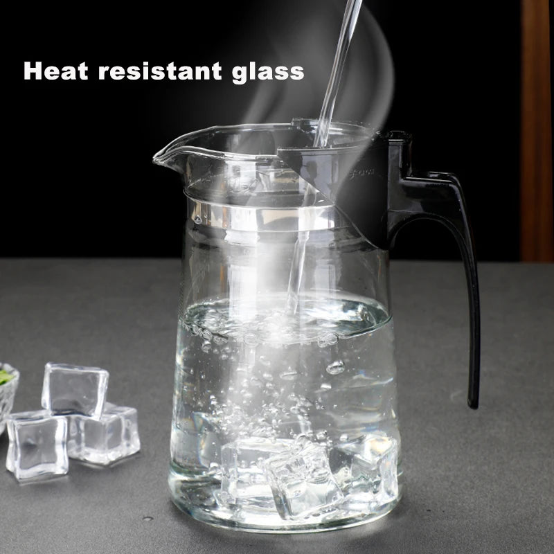 Tea Pots Heat Resistant Glass Tea Pot Tea Infuser Chinese Kung Fu Tea Set Kettle Coffee Glass Maker Convenient Office Tea Sets