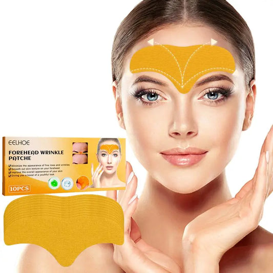 EELHOE Anti-wrinkle Forehead Line Removal Gel Patch Firming Mask Frown Lines Face Skin Care Stickers Anti-aging Collagen Natural