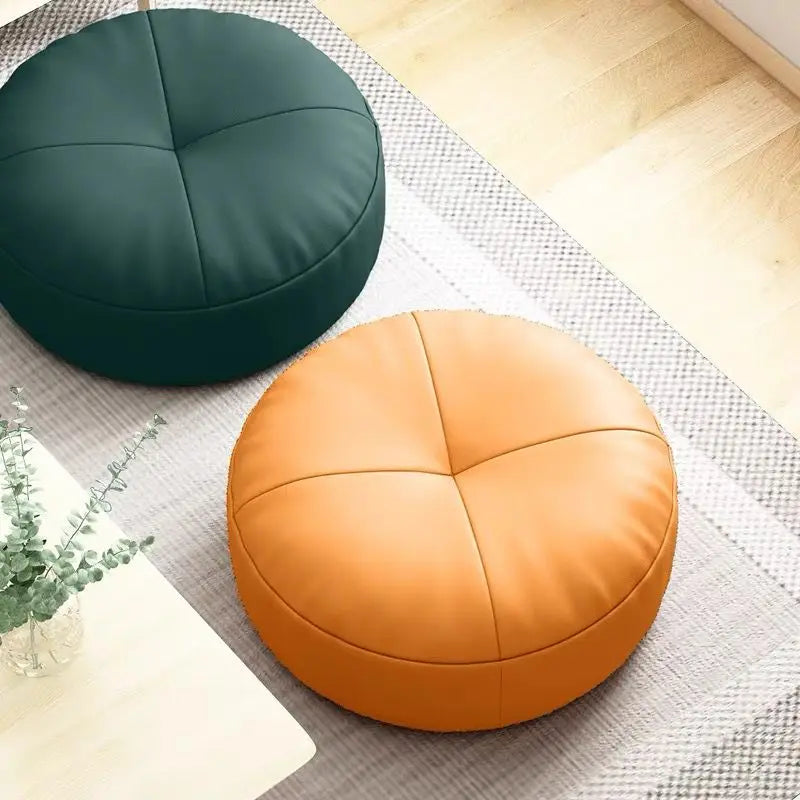 2024 Japanese Seat Cushion Tatami Lazy Sofa Cushion Leather Mat Bedroom Soft Stool Balcony Bay Window Cushion Meditation Pillow