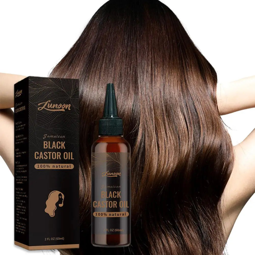 Black Castor Oil Nourishes Skin Massage Essential Oil Eyebrows Growth Prevents Skin Aging Hair Care Products