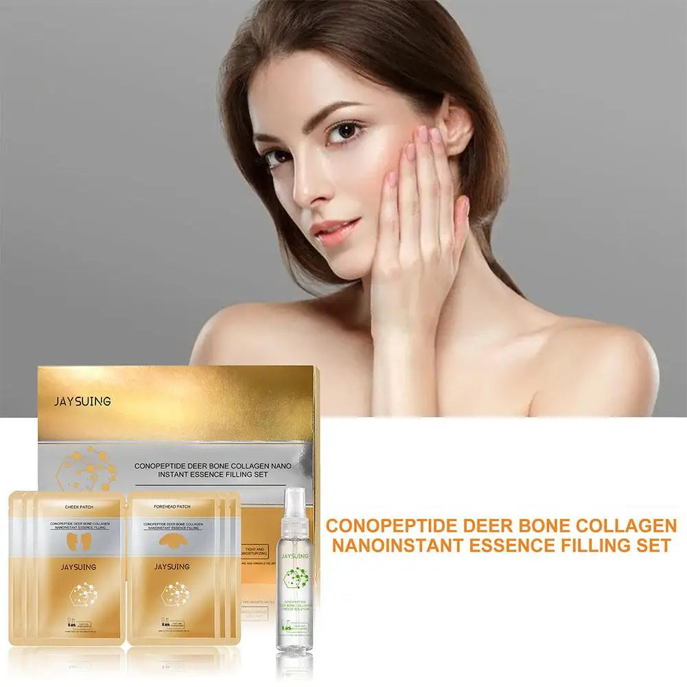 Peptide Deer Bone Collagen Essence Kit Anti Aging Nano Instant Essence Filling Essence Set Moisturizing Skin Care